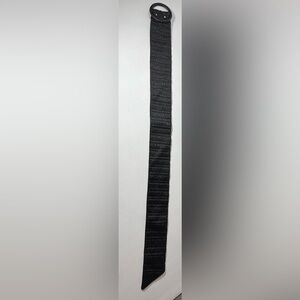 Vintage 1980s Black Textured Belt